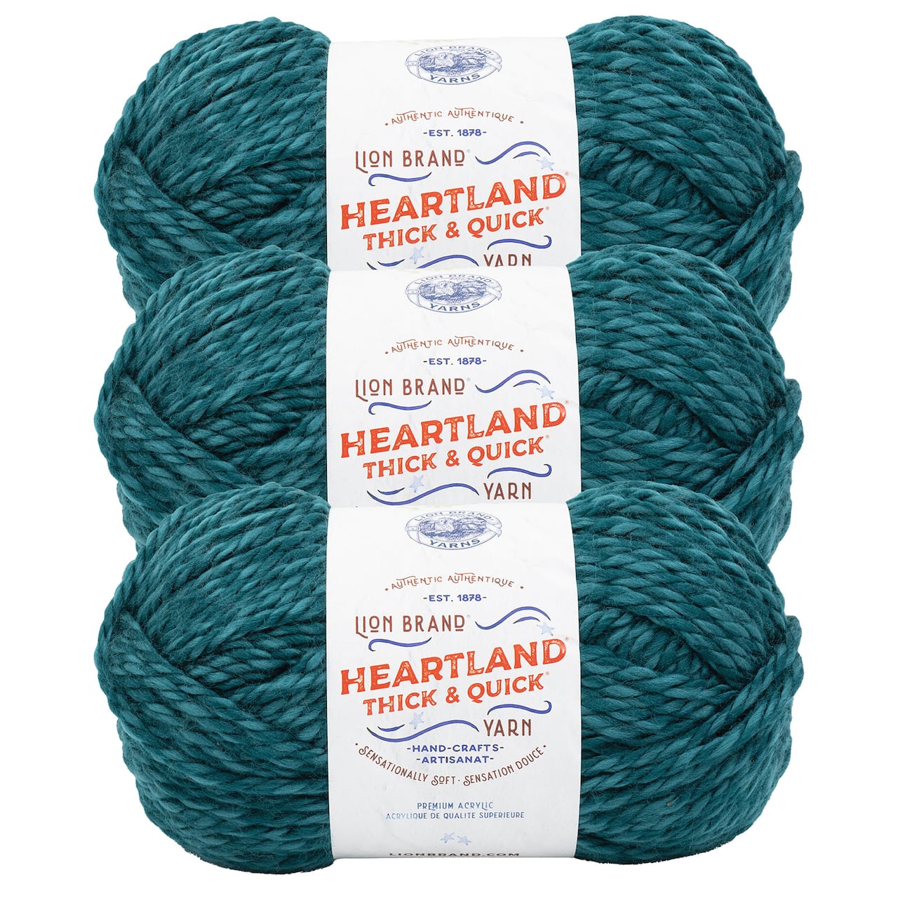 3 Pack Lion Brand® Heartland® Thick & Quick® Yarn
